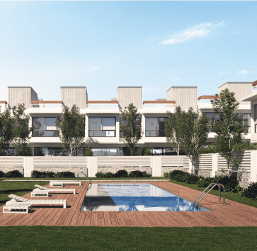 nuevas villas blancas chalets obra nueva el cañaveral madrid