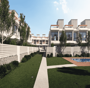 nuevas villas blancas chalets obra nueva el cañaveral madrid
